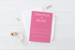 Colourblock Stationer Invitation