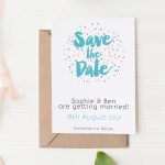 Confetti Save the Date Card