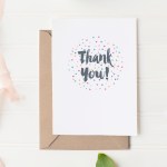 Confetti Thank You Card