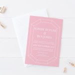 Jewels wedding stationery set